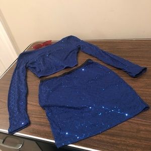 Blue Vintage Skirt Set 😎💋